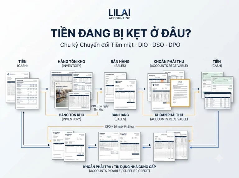 Chu kỳ chuyển đổi tiền mặt - DIO DSO DPO và vốn lưu động