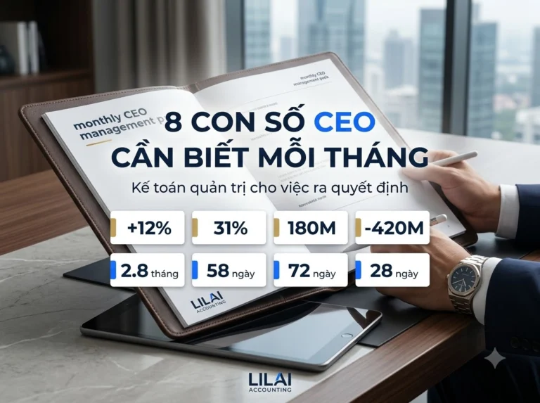 Kế toán quản trị - 8 con số CEO cần mỗi tháng