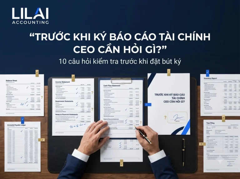 Ký Báo cáo tài chính: 10 câu CEO phải hỏi trước